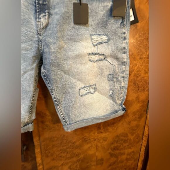Men's xray jeans Distressed Blue Shorts - Picture 2 of 7